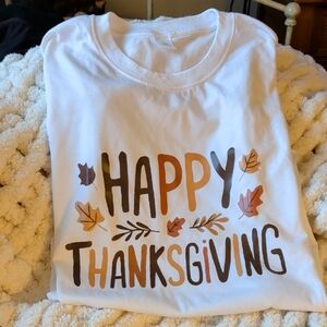 White Thanksgiving Graphic Tee